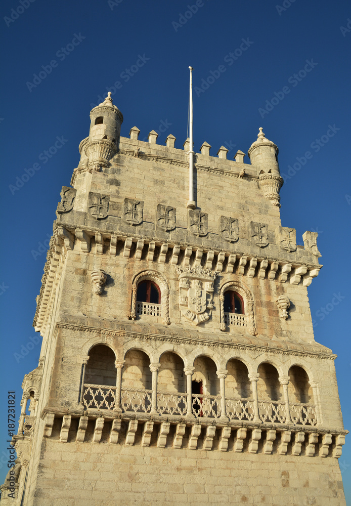 Belem Tower , famous attraction in Lisbon Portugal