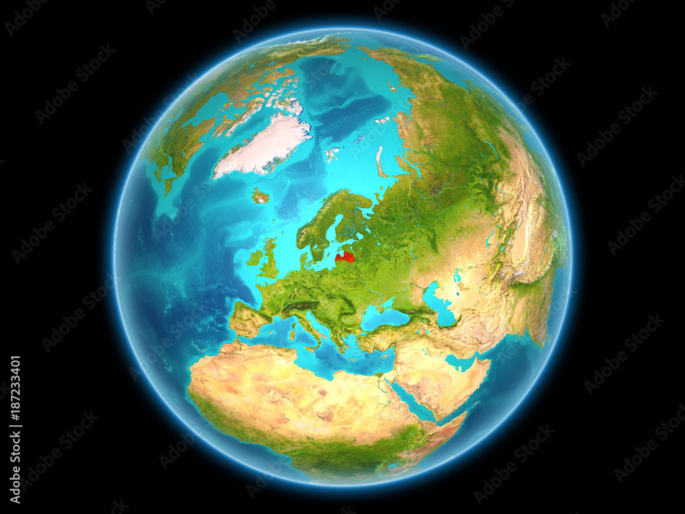 Latvia on planet Earth Latvia on planet Earth