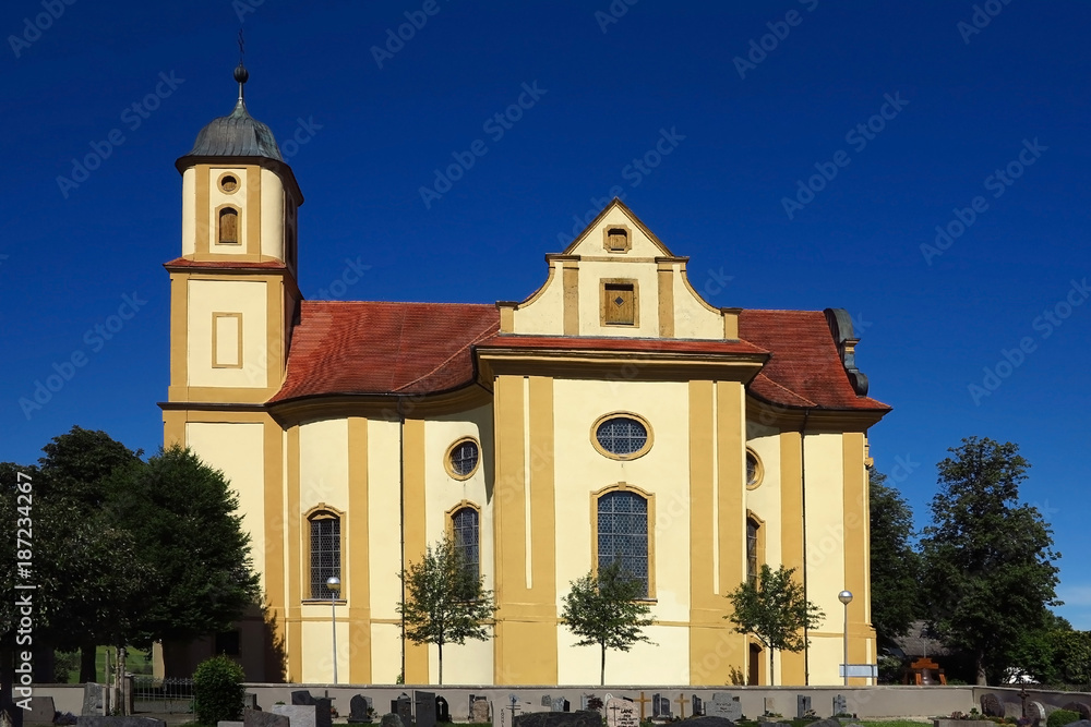 Wallfahrtskirche St. Marien in Zöbingen, Baden Württemberg, Deutschland  Stock Photo | Adobe Stock