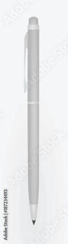 Metal pen. vector illustration