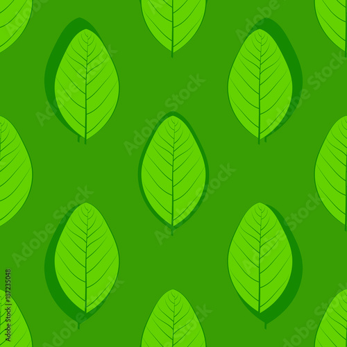 A seamless leaf pattern.