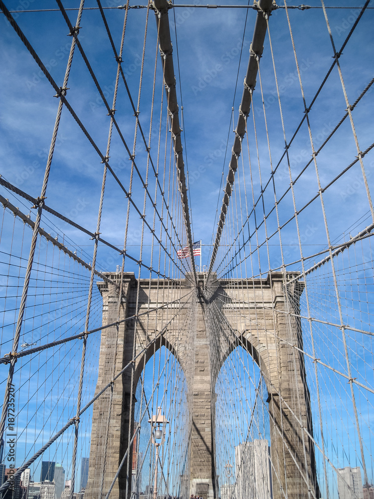 Fototapeta premium The Brooklyn Bridge in New York City