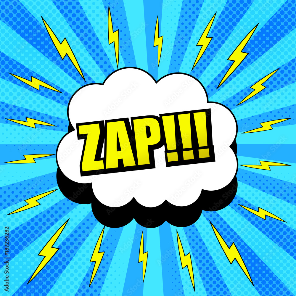 Obraz premium Comic page bright template