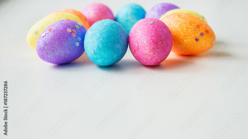 Colorful Easter eggs background Colorful Easter eggs background