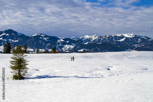 Schneeschuhwandern - Allgäu - Sonthofen - Landschaft - Winter - Panorama