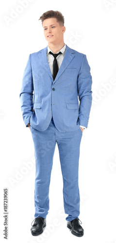 Handsome man in formal suit...
