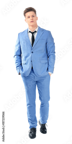 Handsome man in formal suit...