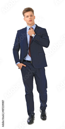 Handsome man in formal suit...
