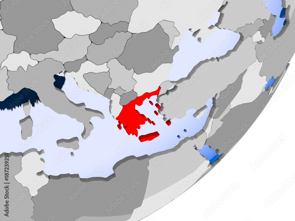 Obraz premium Map of Greece