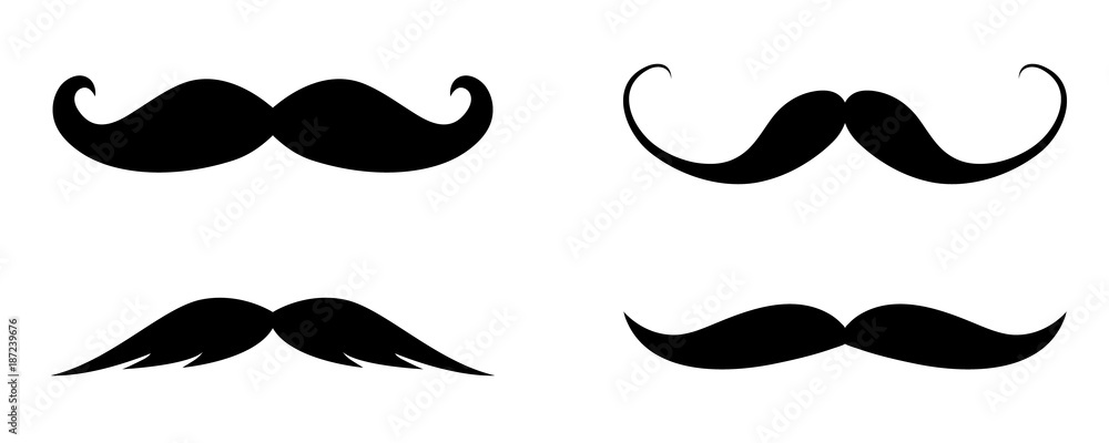 Collection of funny mustaches - barber shop or photo booth elements. Vector. Collection of funny mustaches - barber shop or photo booth elements. Vector.