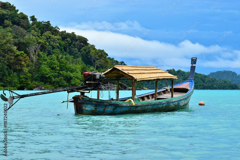 Long Tail Boat Thailande Surin Island