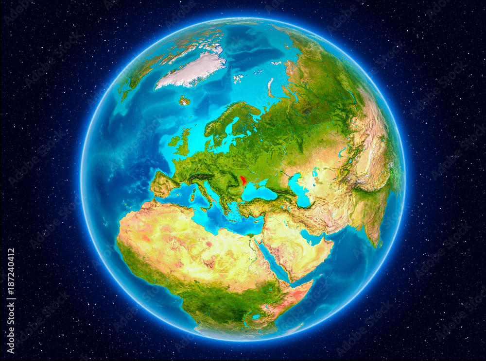 Obraz premium Moldova on Earth