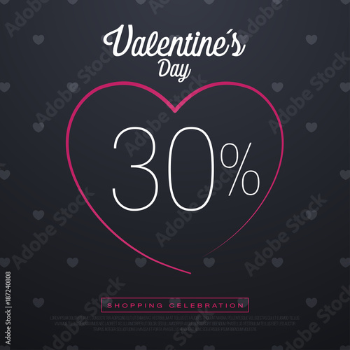 Valentine day sales, special offers and discounts