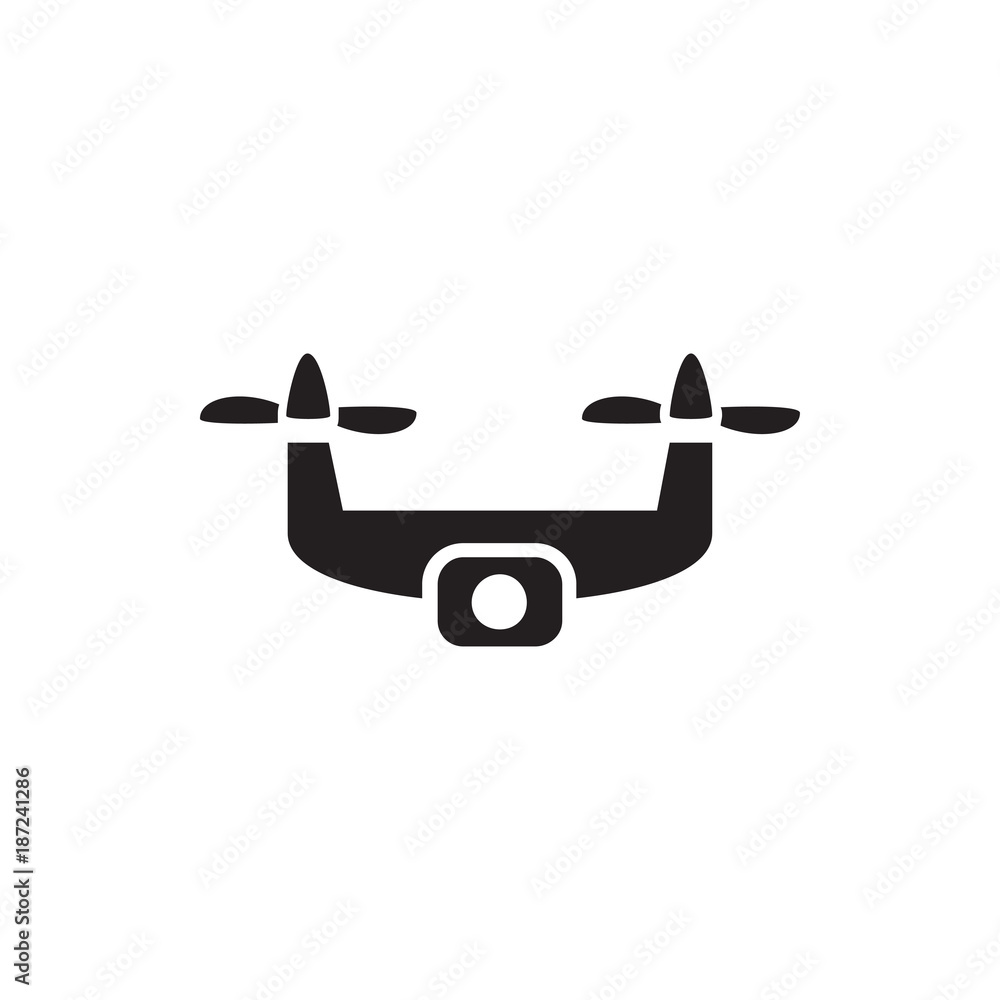 medical drone icon illustration