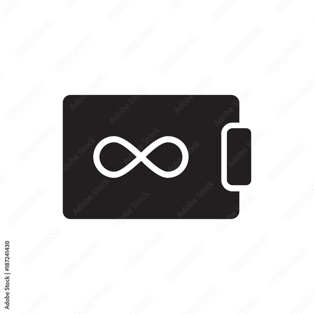 endless battery icon illustration endless battery icon illustration