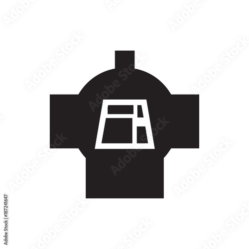 luggage compartment in airplane icon illustration