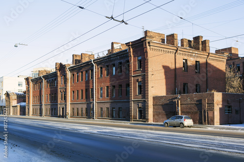 Complex of the barracks of the Novocherkassk Emperor Alexander III of the infantry regiment. St. Petersburg. Russia