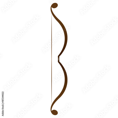 Isolated bow illustration