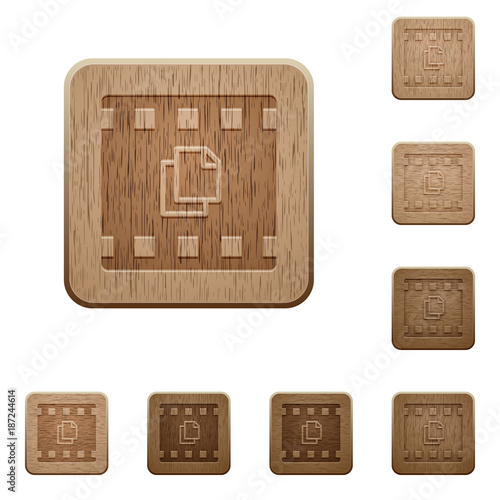 Copy movie wooden buttons