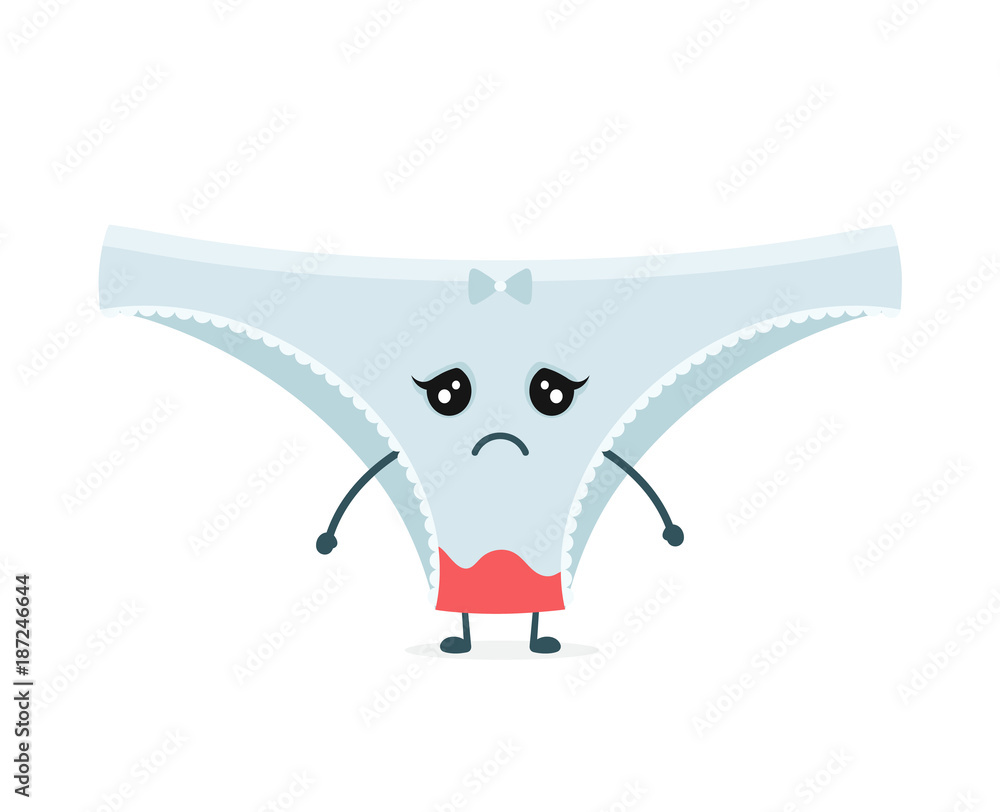 Blood stain on sad panties and clear Stock Vector by ©Kahovsky 179395584
