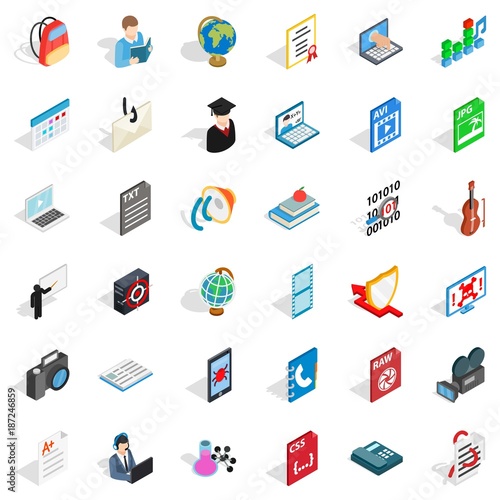 Wallpaper Mural Bomb in computer icons set, isometric style Torontodigital.ca