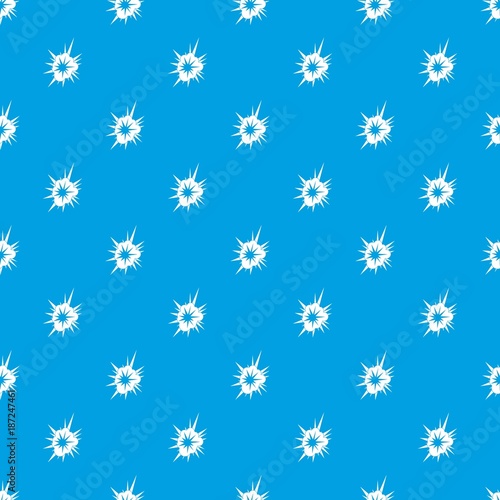 Wallpaper Mural Nucleate explosion pattern seamless blue Torontodigital.ca