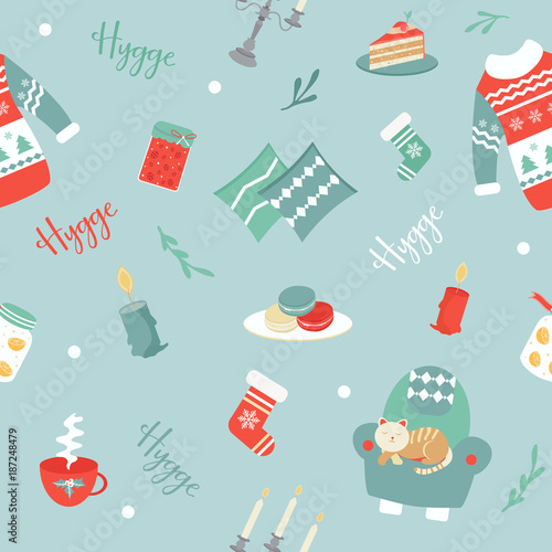 Scandinavian pattern with different elements