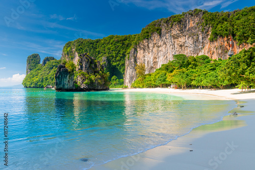 beautiful bay of the island of Hong in Thailand landscape on a sunny day