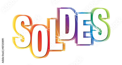 SOLDES multicolore transparent
