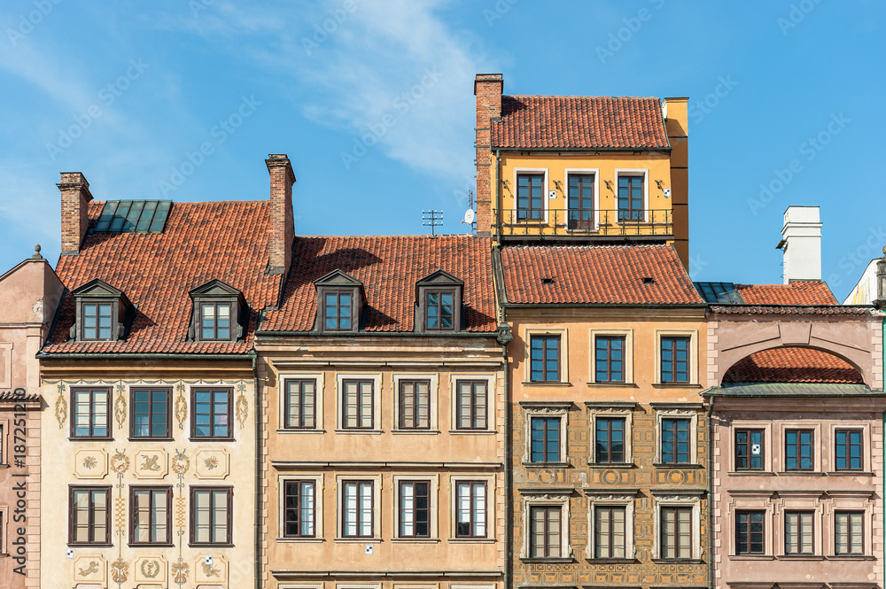 Fototapeta premium Warsaw Polan October 2014 City Center with East Europe and Modern Architecture