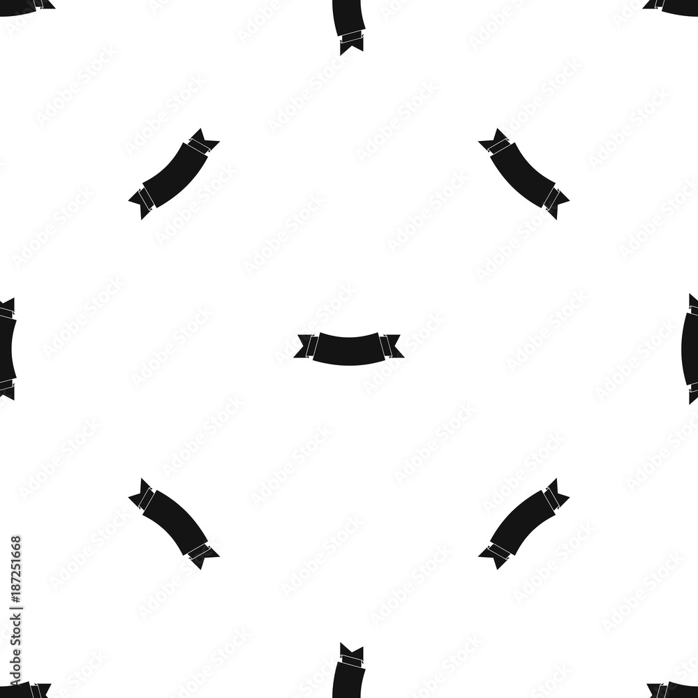 Black banner pattern seamless black Black banner pattern seamless black