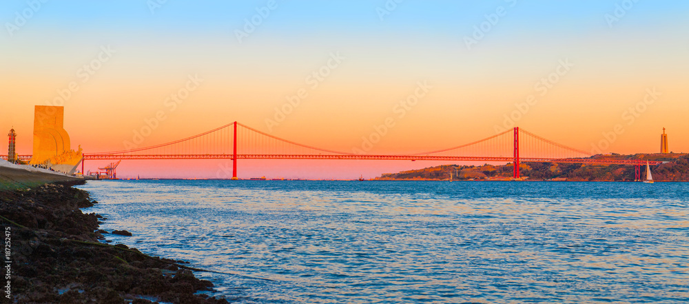 25th of April Bridge (The 25 de Abril Bridge, Ponte 25 de Abril) is a suspension bridge connecting the city of Lisbon, capital of Portugal, to the municipality of Almada