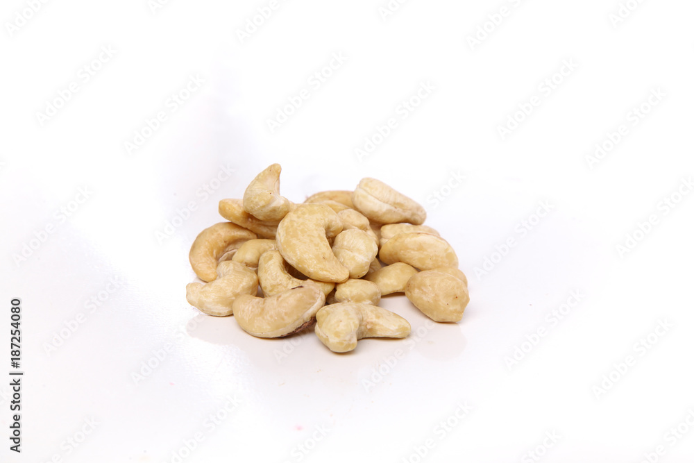 Fototapeta premium pile of cashew - symbols of jewish holiday Tu Bishvat