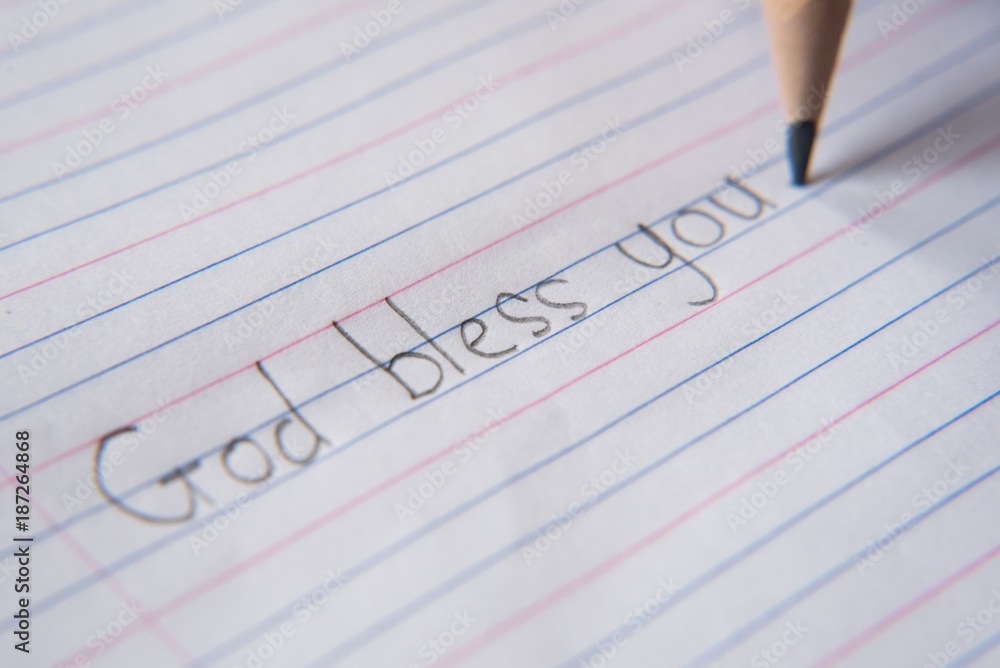 handwriting using pencil on a paper.write handwriting using pencil on a paper.write
