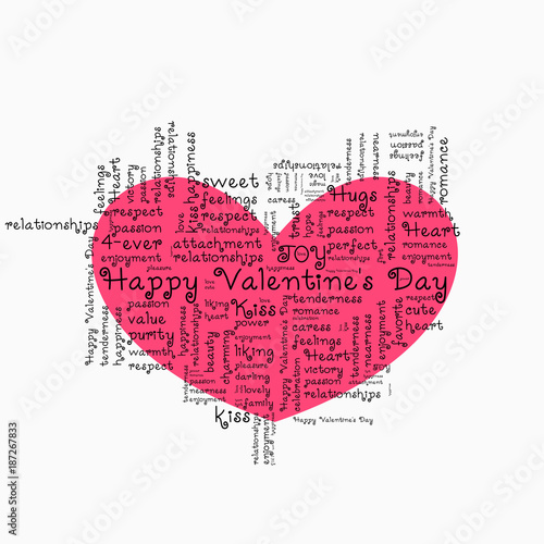Valentine's Day congratulation.