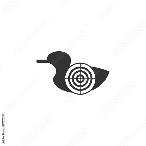 the goal of a duck shooting range icon. Amusement park element icon. Premium quality graphic design. Signs, outline symbols collection icon for websites, web design