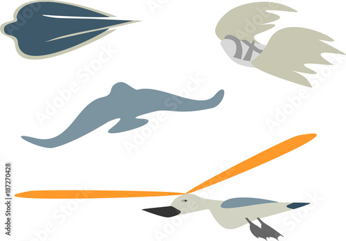 birds and sandal as symbols for aviation