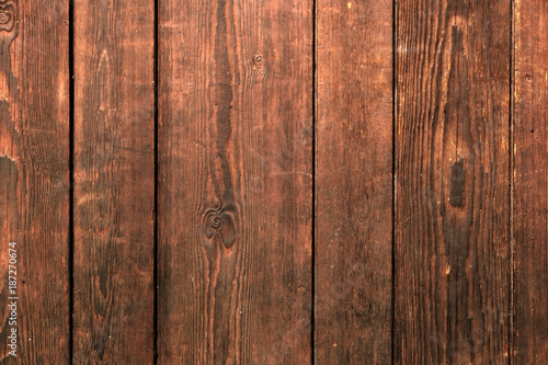 Old grunge stained weathered wooden natural wood wall panel background texture photo