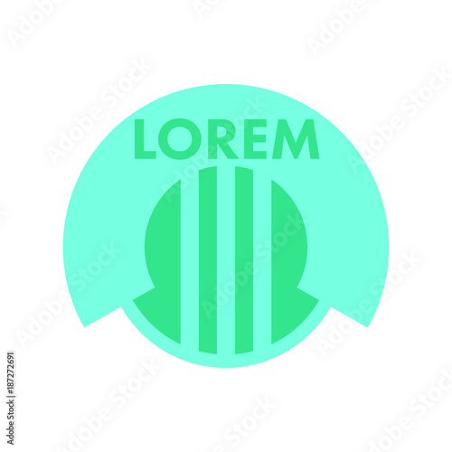 Geometric Abstract shapes as a minimal logo and design.