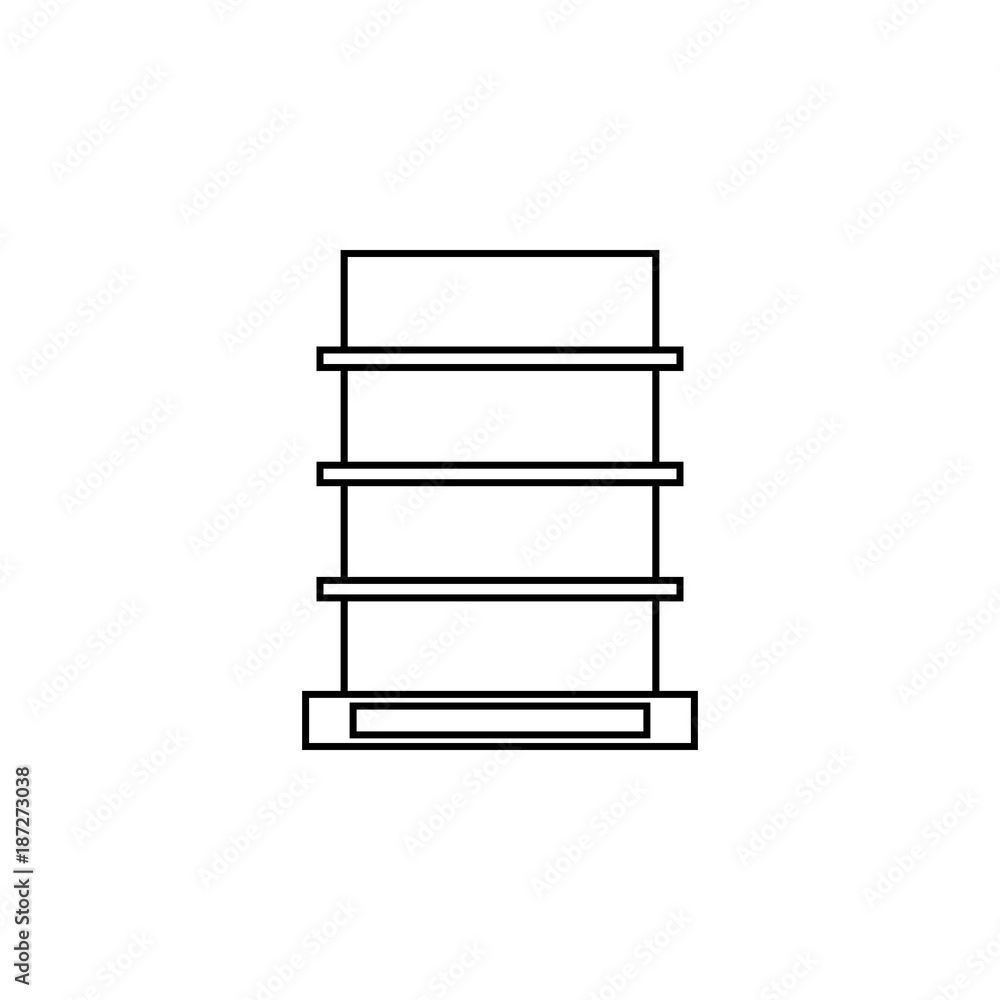 shelves for goods in the store icon. Hypermarket and goods for sale elements. Premium quality graphic design icon. Simple love icon for websites, web design, mobile app shelves for goods in the store icon. Hypermarket and goods for sale elements. Premium quality graphic design icon. Simple love icon for websites, web design, mobile app