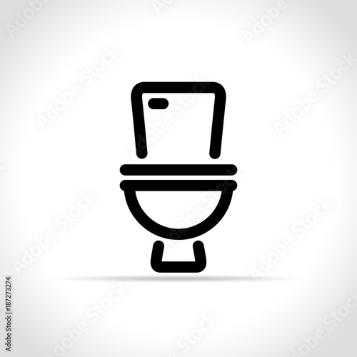 toilet icon on white background
