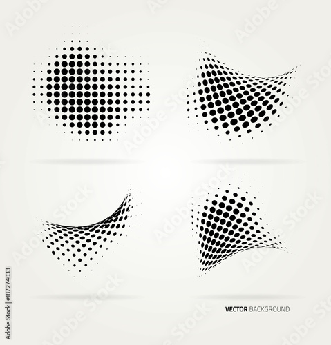 Vector halftone dots.