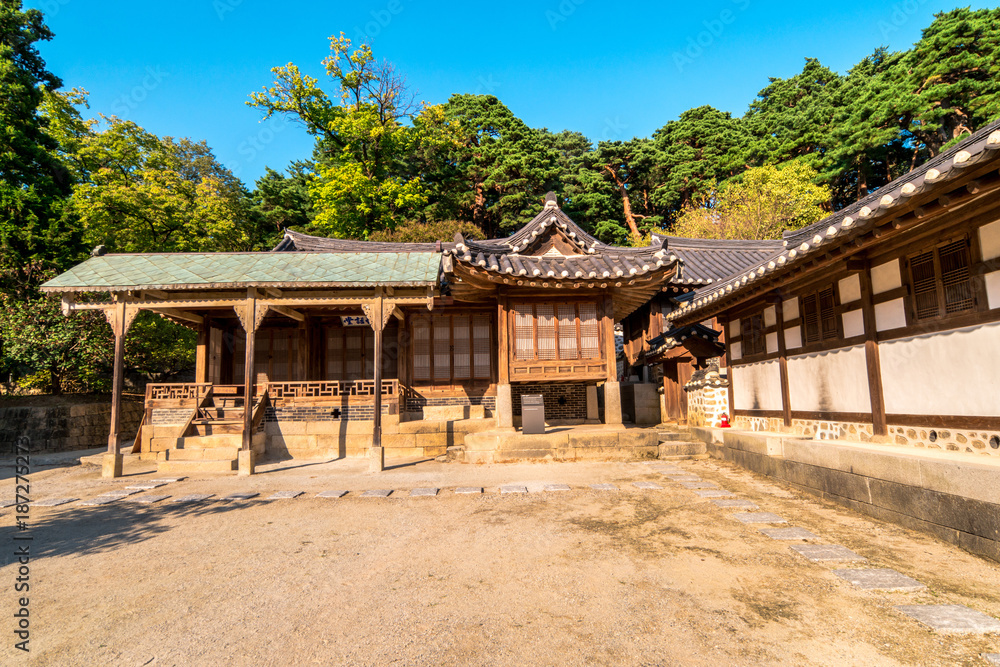 Cherished very well seongyojang a long tradition of Hanok, South Korea