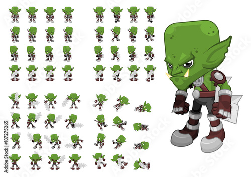 Orc warrior game character