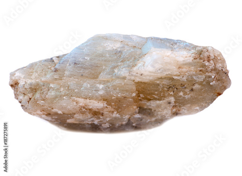 Foto Rough rainbow moonstone from India with colorful flash of rainbow schiller