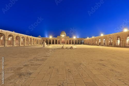 The major courtyard of The Grand Masjid of Qayraan