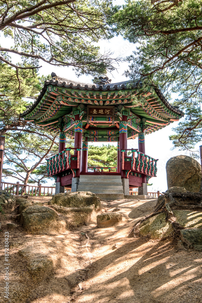 Yangyang's Hajodae pavilion, South Korea Yangyang's Hajodae pavilion, South Korea