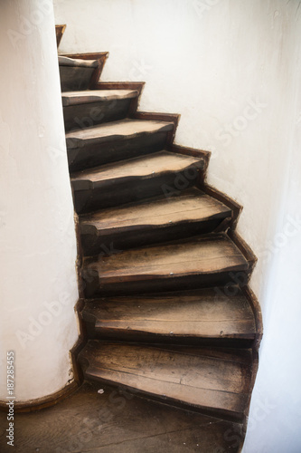 an abstract picture of a vintage stair