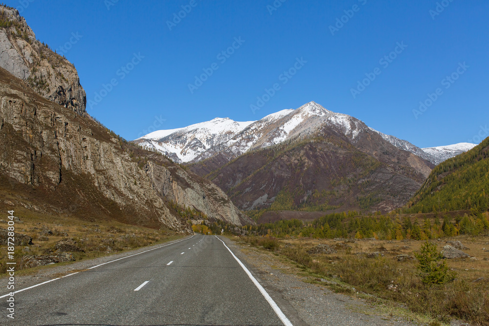 Altay Mountains and Chuya Highway, Altai Republic, Russia.