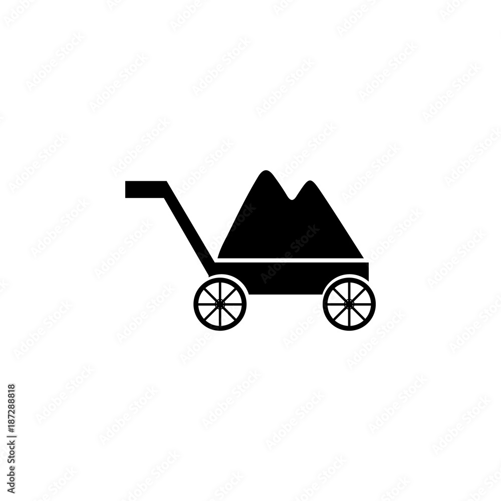 trolley with soil icon. Garden elements. Premium quality graphic design icon. Simple love icon for websites, web design, mobile app, info graphics trolley with soil icon. Garden elements. Premium quality graphic design icon. Simple love icon for websites, web design, mobile app, info graphics